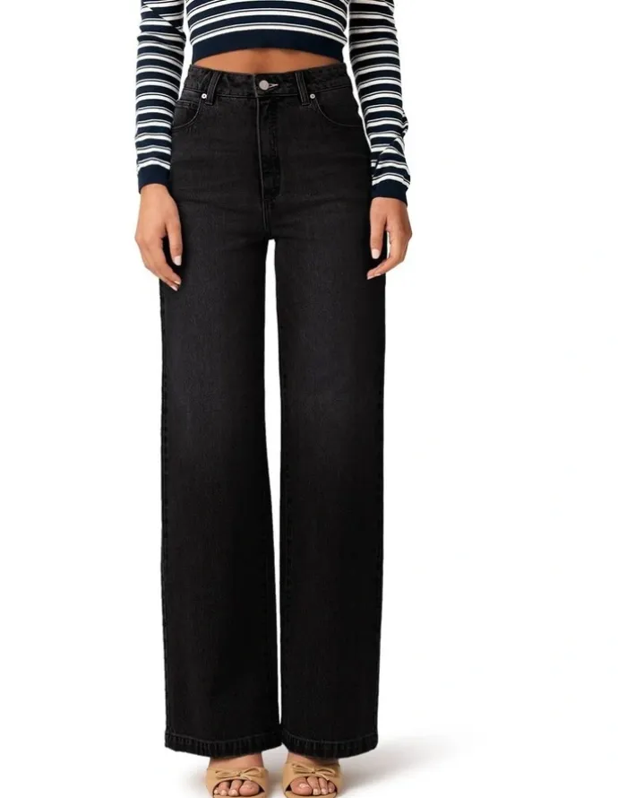 ABrand Jeans 94 High & Wide Tall Sophie Jeans in Black
