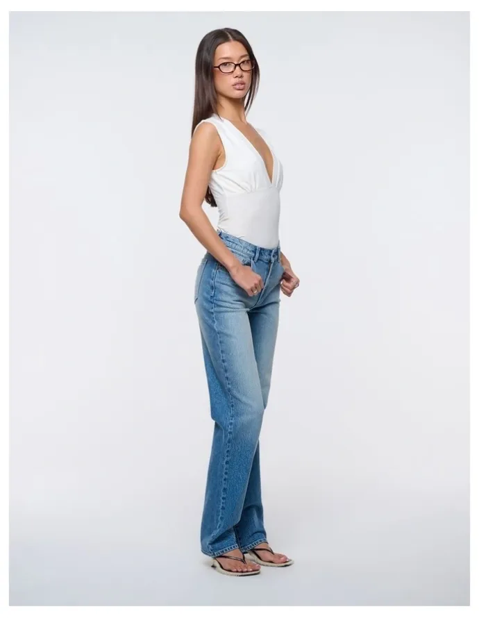 ABrand Jeans 95 Mid Straight Celeste