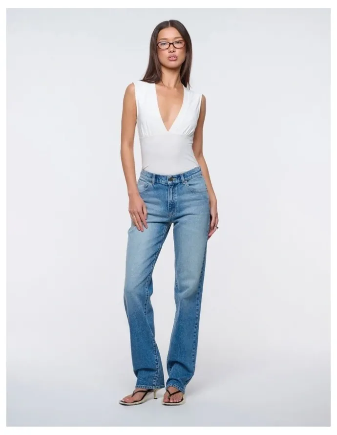ABrand Jeans 95 Mid Straight Celeste