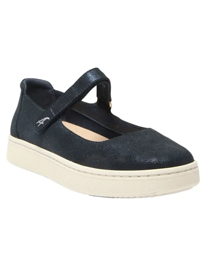 Active Flex Albany Sneakers in Navy Metallic Suede