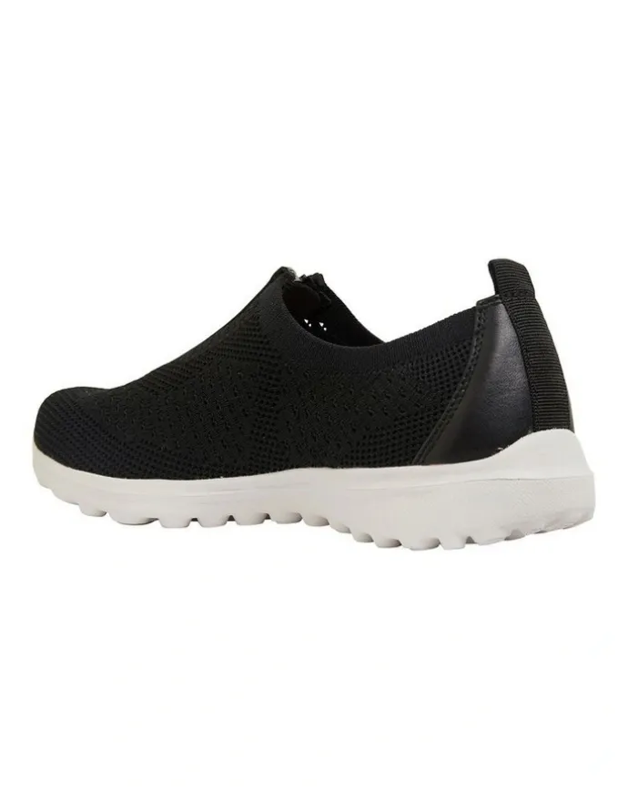 Active Flex Oberon Black Stretch Sneakers