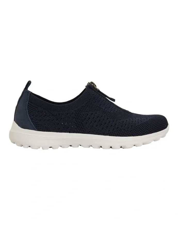 Active Flex Oberon Navy Stretch Sneakers