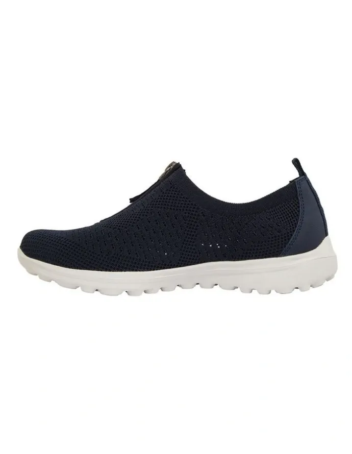 Active Flex Oberon Navy Stretch Sneakers