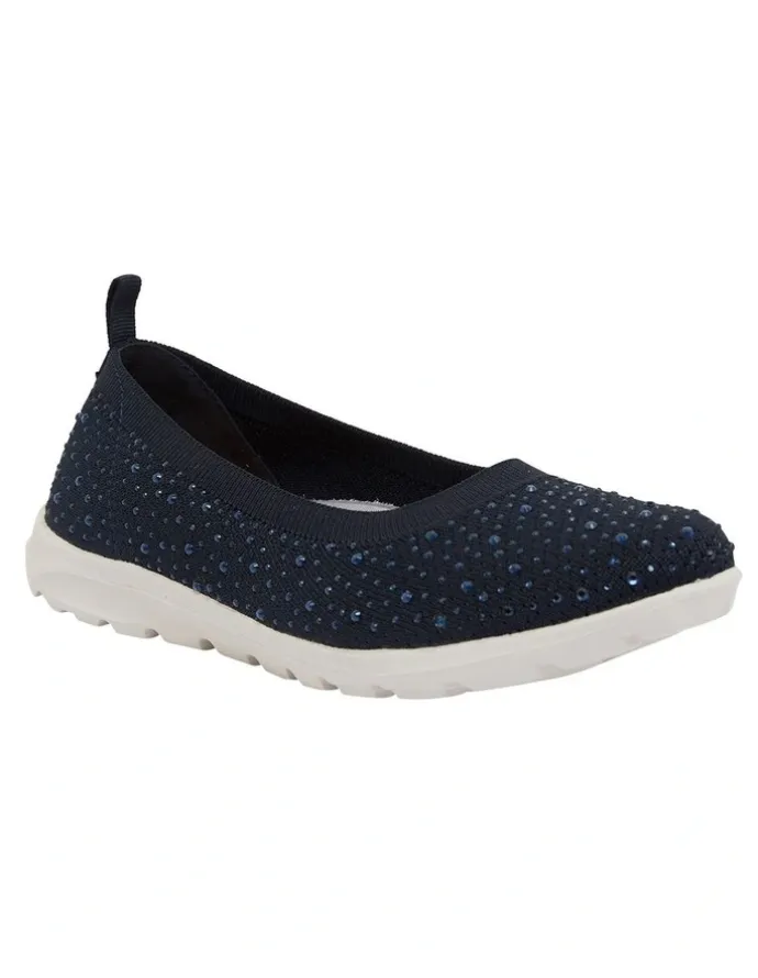Active Flex Patrice Navy Diamante Sneakers