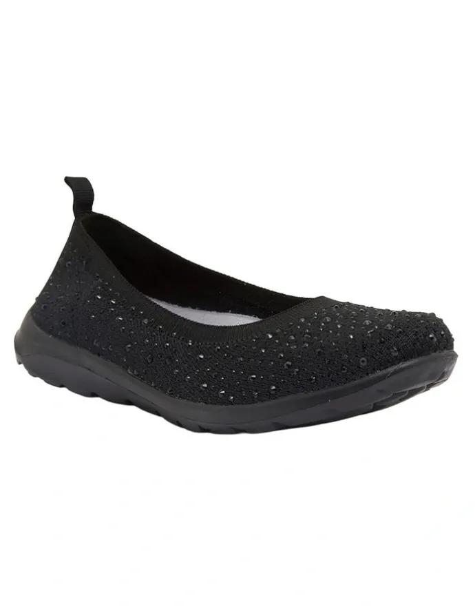 Active Flex Patrice Sneakers in Black Diamante