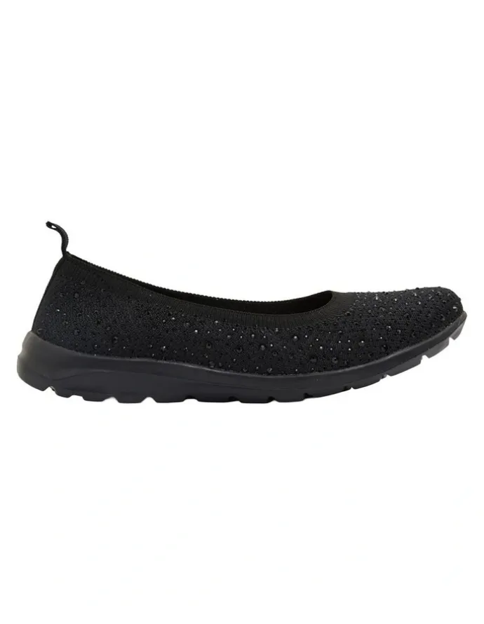 Active Flex Patrice Sneakers in Black Diamante