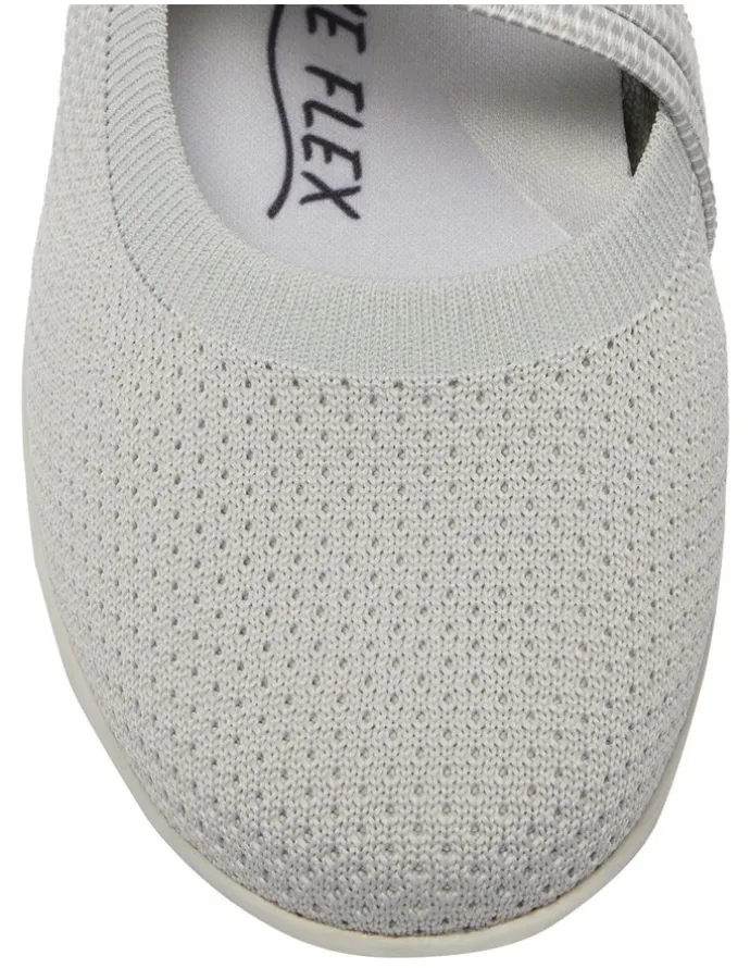 Active Flex Patsy Sneakers in Light Grey Stretch