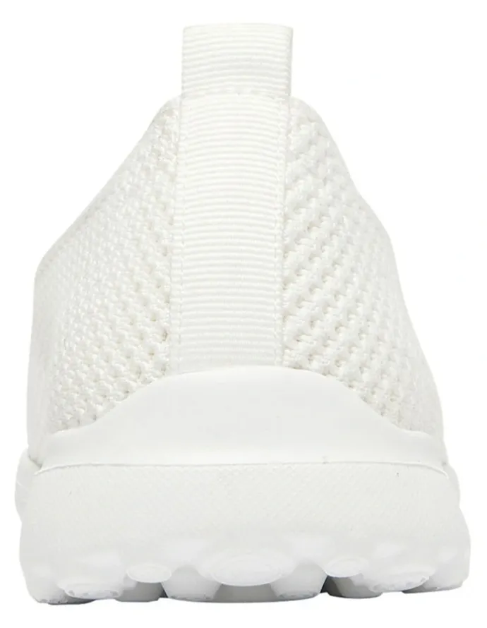 Active Flex Peak Sneakers in White Stretch