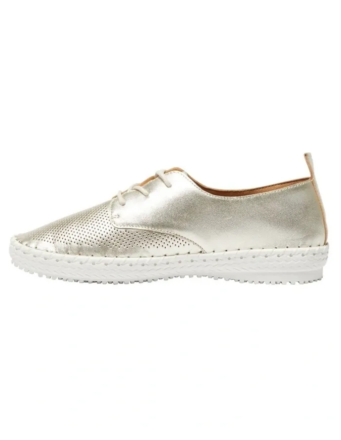 Active Flex Ripley Sneakers in Soft Gold Leather