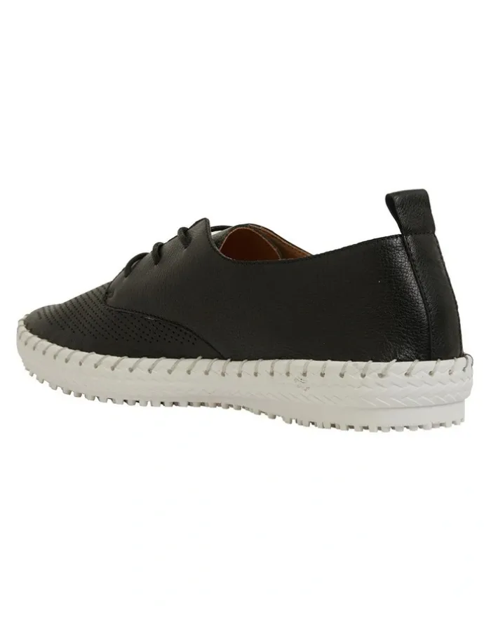Active Flex Ripley Sneakers in Black Leather