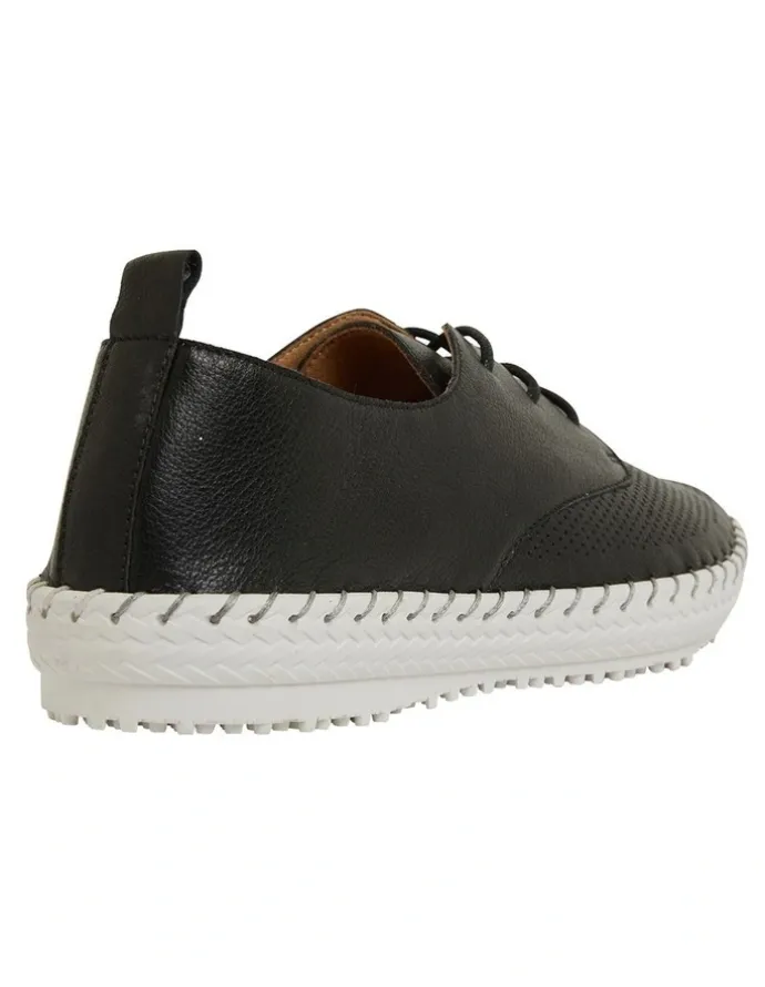 Active Flex Ripley Sneakers in Black Leather