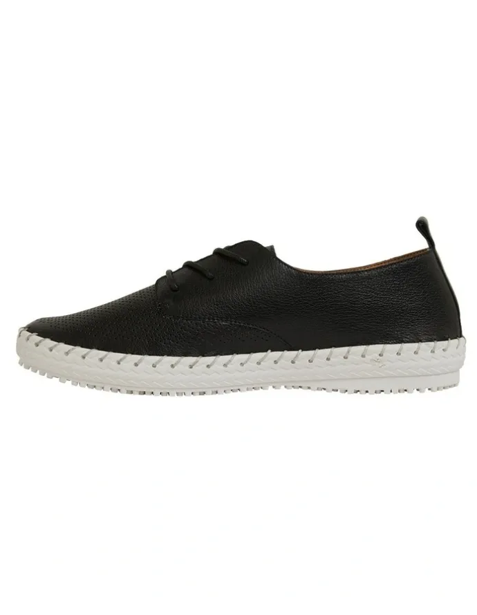 Active Flex Ripley Sneakers in Black Leather