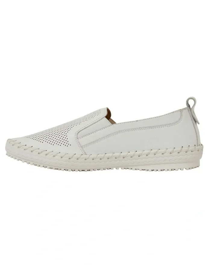 Active Flex Riva Sneakers in White Leather