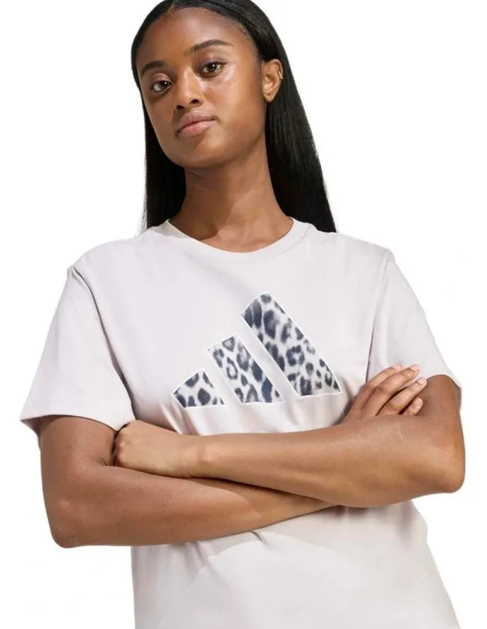 adidas Animal Graphic T-shirt in Ice Purple