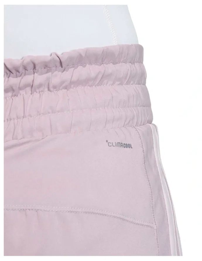 adidas Pacer Workout Woven High Rise Shorts in Purple