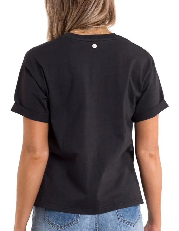 All About Eve Washed Tee in Washed Black
