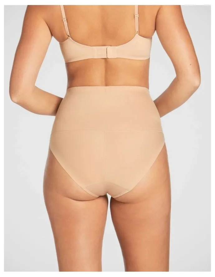 Ambra Complete Grip Waisted Brief in Nude