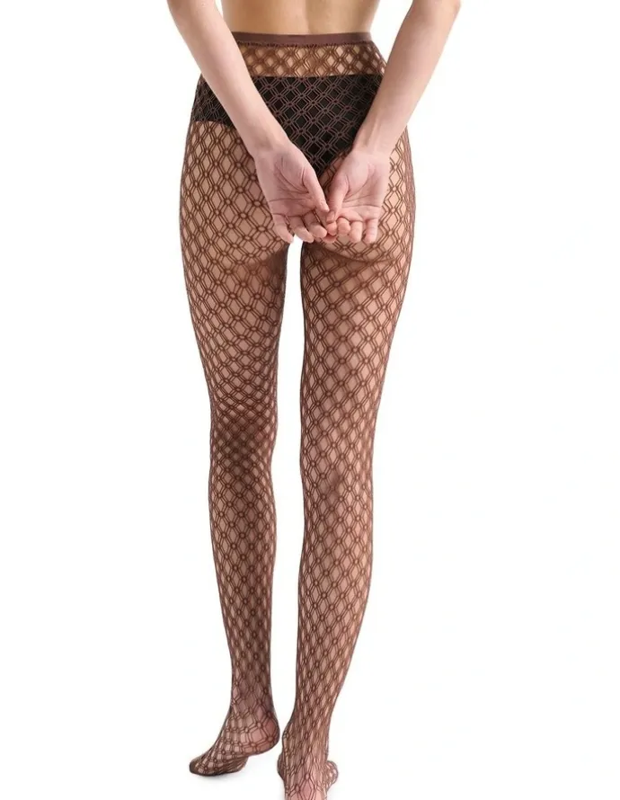 Ambra Geometric Net Tight in Mocha