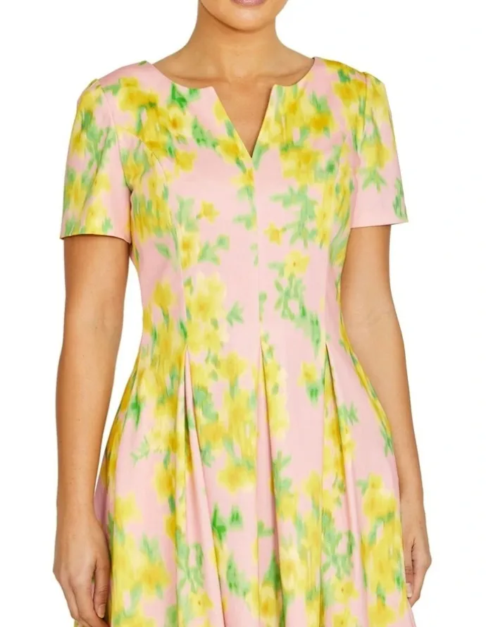 Anthea Crawford Alessandra Floral Dress in Pink