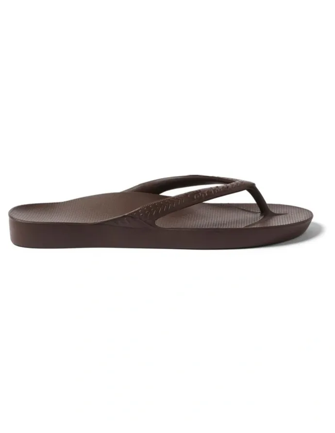 Archies Arch Support Thongs in Brown