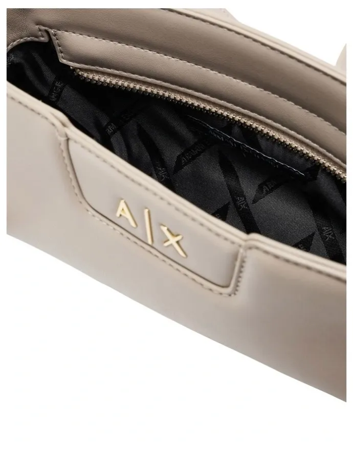 Armani Exchange Amelie Mini Crossbody Bag in Sand