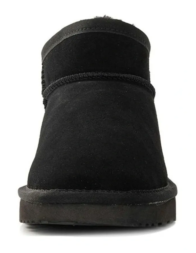 Aus Wooli Ugg Airlie Ultra Mini Boots in Black