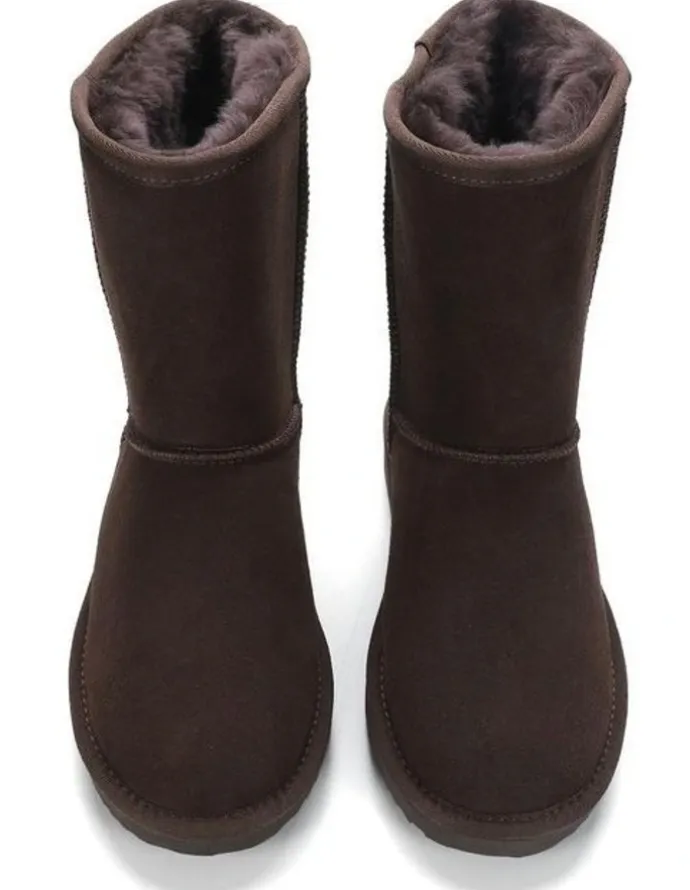 Aus Wooli Ugg Cronulla Mid Calf Boots in Brown