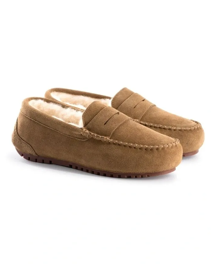 Aus Wooli Ugg Women Byronbay Cosy Moccasin Tan