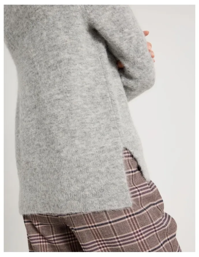 Basque Alpaca Blend Knit in Grey