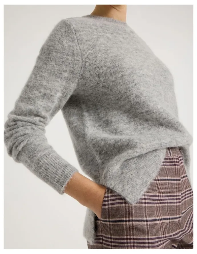 Basque Alpaca Blend Knit in Grey