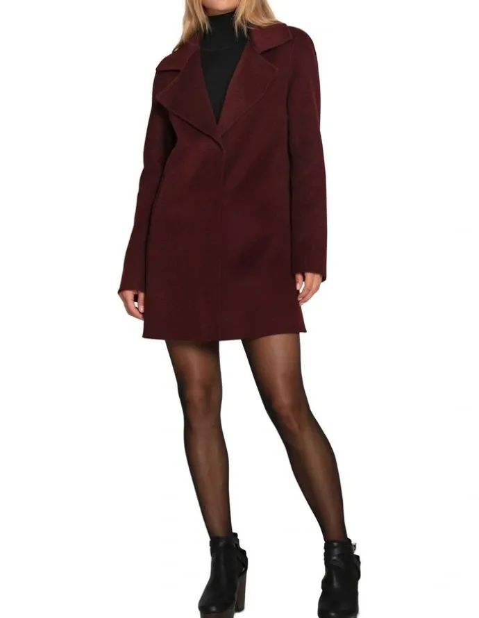 Belle & Bloom Ex-Boyfriend Wool Blend Jacket in Burgundy
