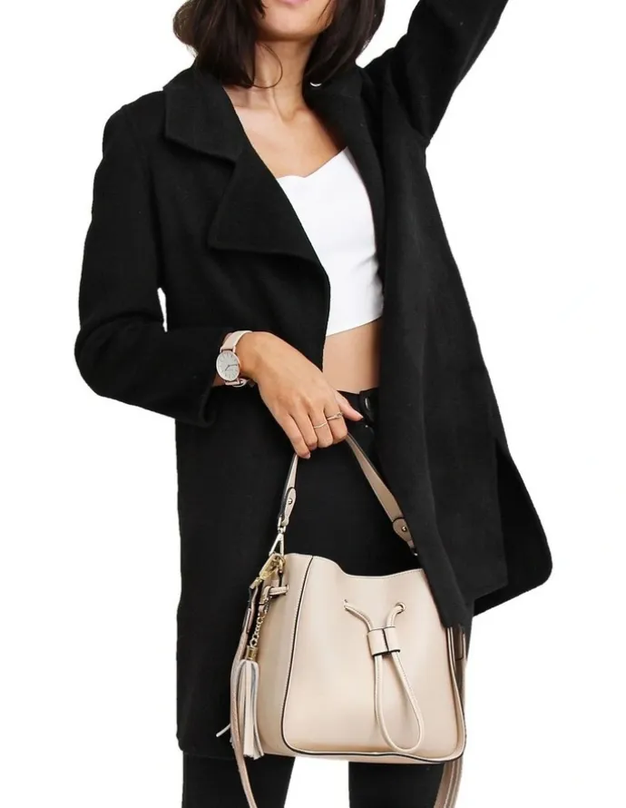 Belle & Bloom Ex-Boyfriend Wool Blend Jacket in Black