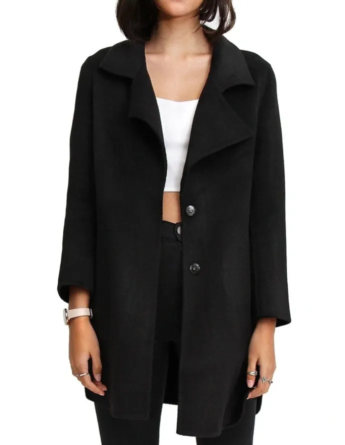 Belle & Bloom Ex-Boyfriend Wool Blend Jacket in Black
