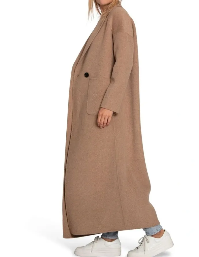 Belle & Bloom Publisher Maxi Coat in Oat