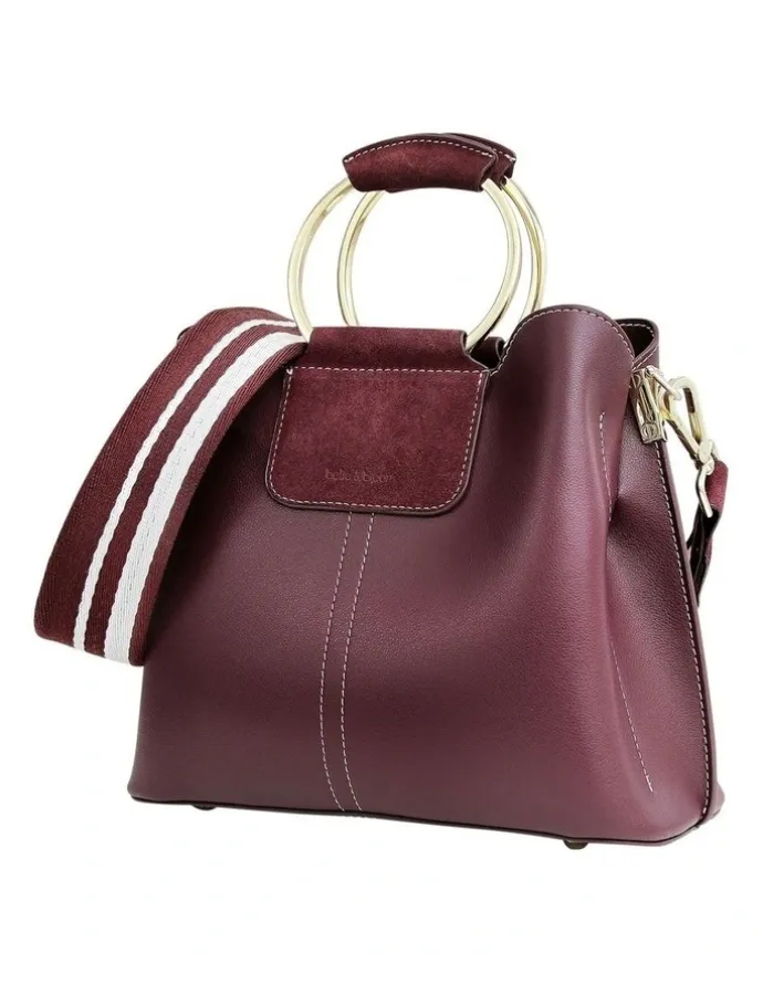 Belle & Bloom Twilight Leather Crossbody Bag in Merlot