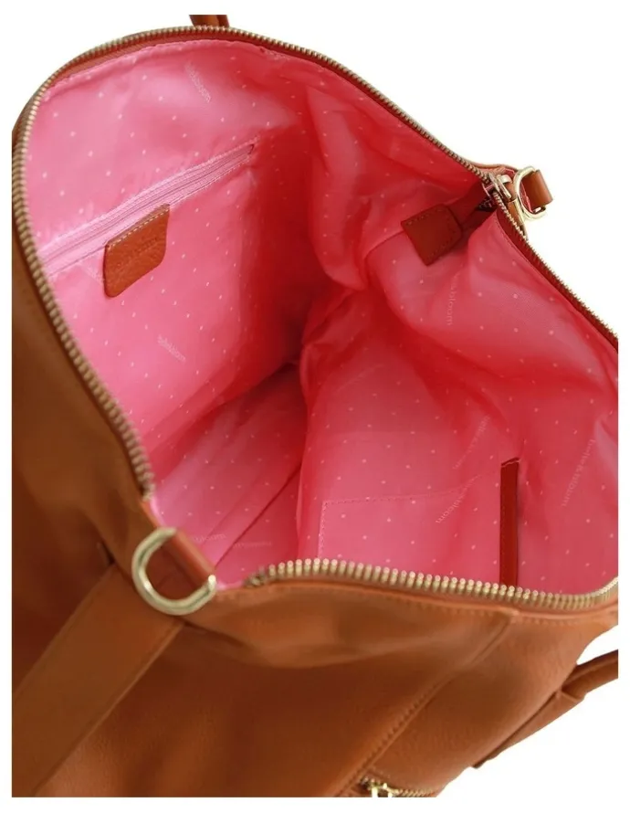 Belle & Bloom Wild Heart Weekender Bag in Camel