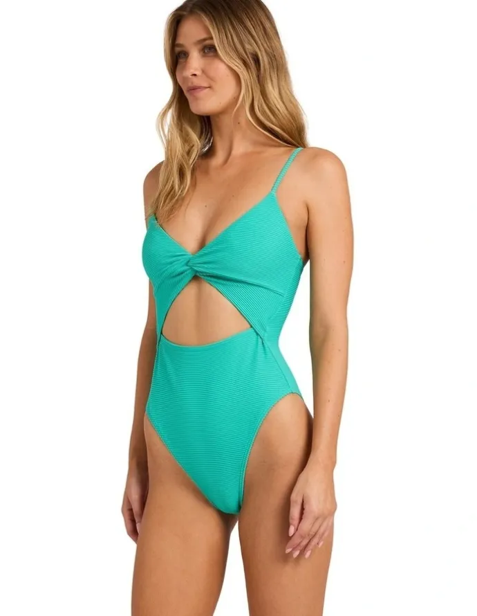 Billabong Tanlines Mika One Piece Swimsuit Paradise in Green