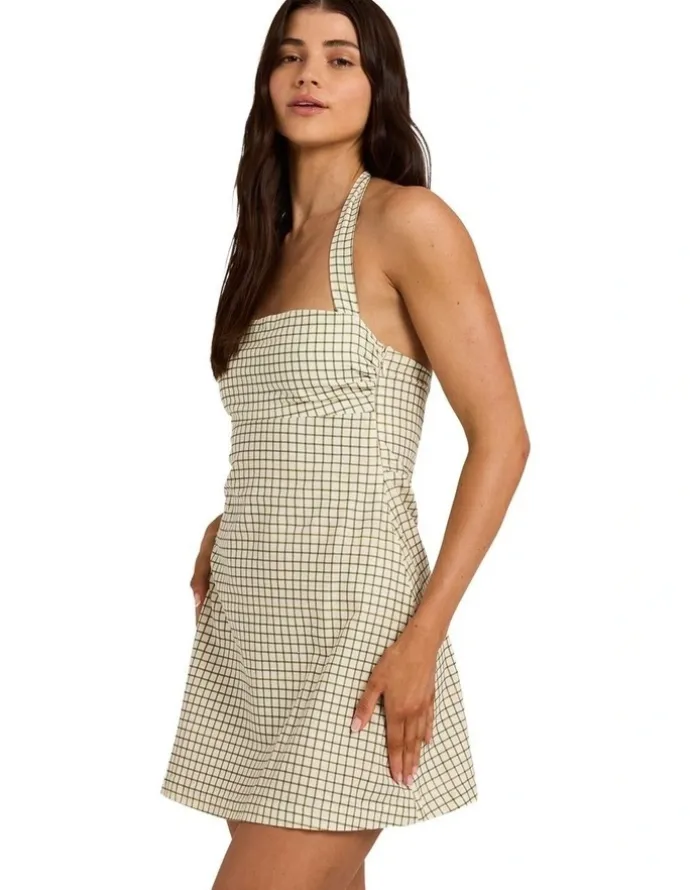Billabong Break Line Mini Dress in Salt Crystal