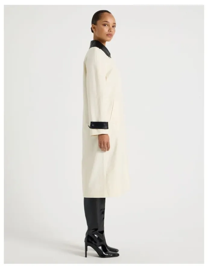 Blaq Duster Coat in Ecru