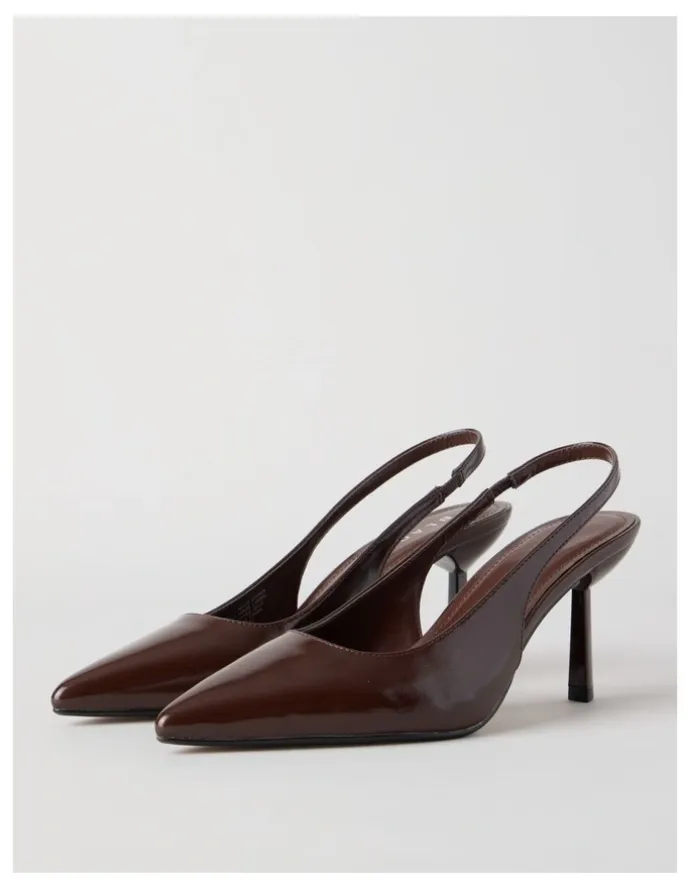 Blaq Breanna Heeled Shoes in Choc Glaze
