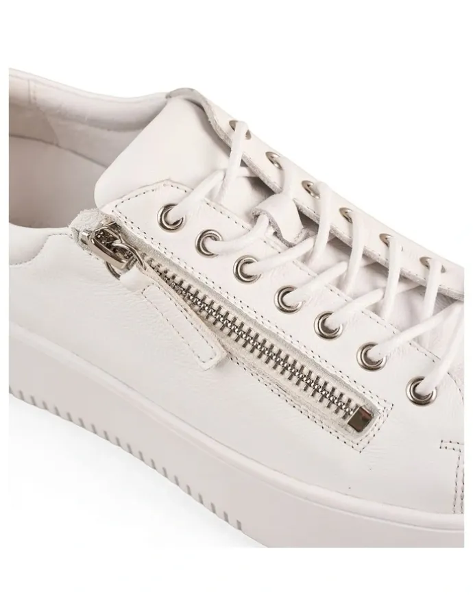 Blue Illusion Anna Sneaker in White