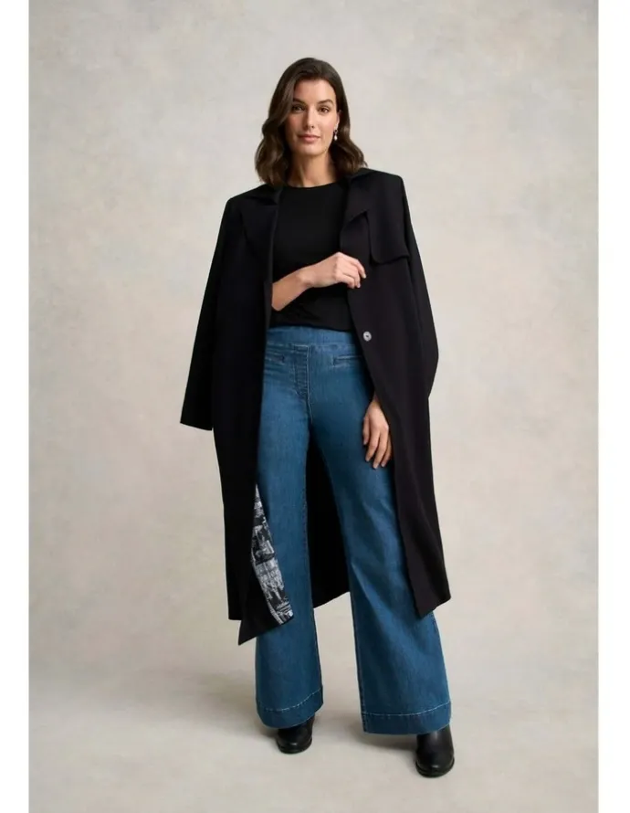 Blue Illusion Bengajean(R) Le Flare - Washed Mid Indigo
