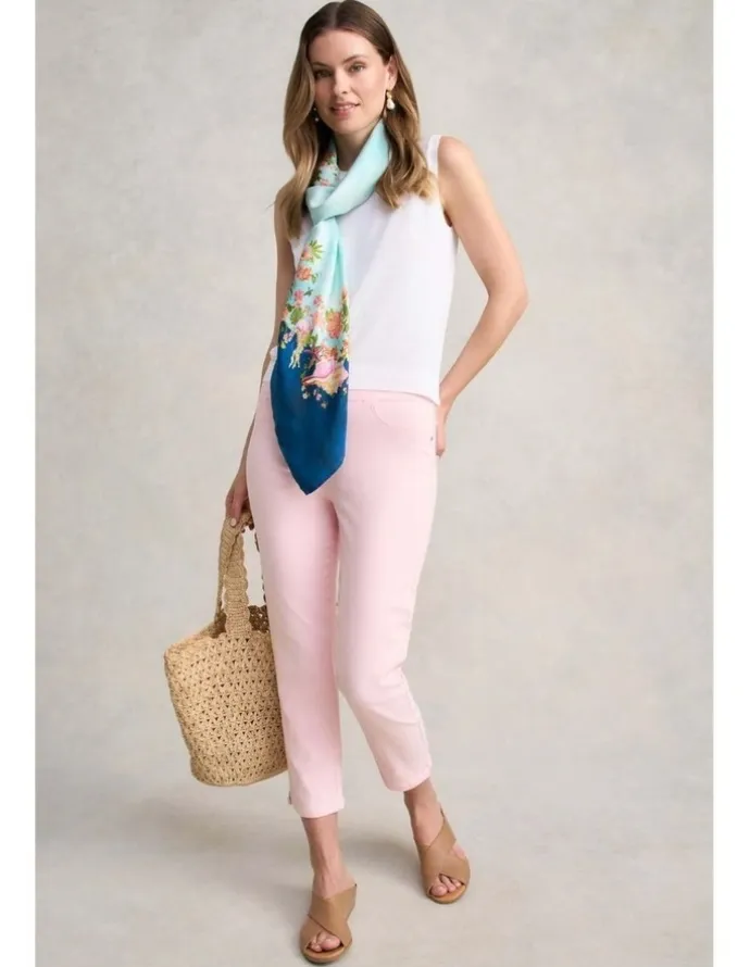 Blue Illusion Bengajean(R) 3/4 Slim Leg - Sherbet