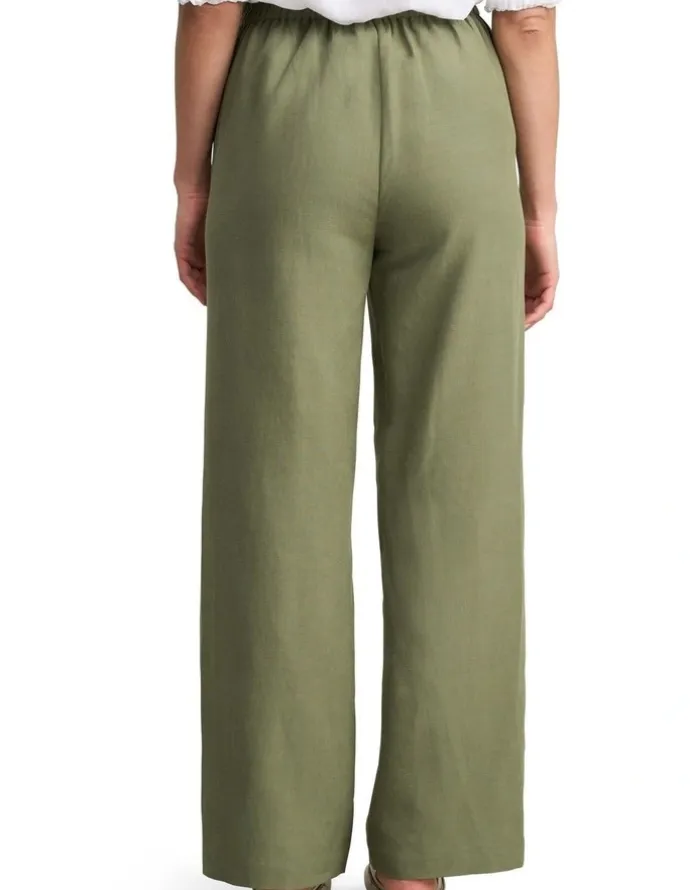 Blue Illusion High Waisted Pant - Sage Green