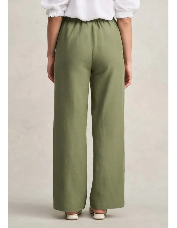 Blue Illusion High Waisted Pant - Sage Green