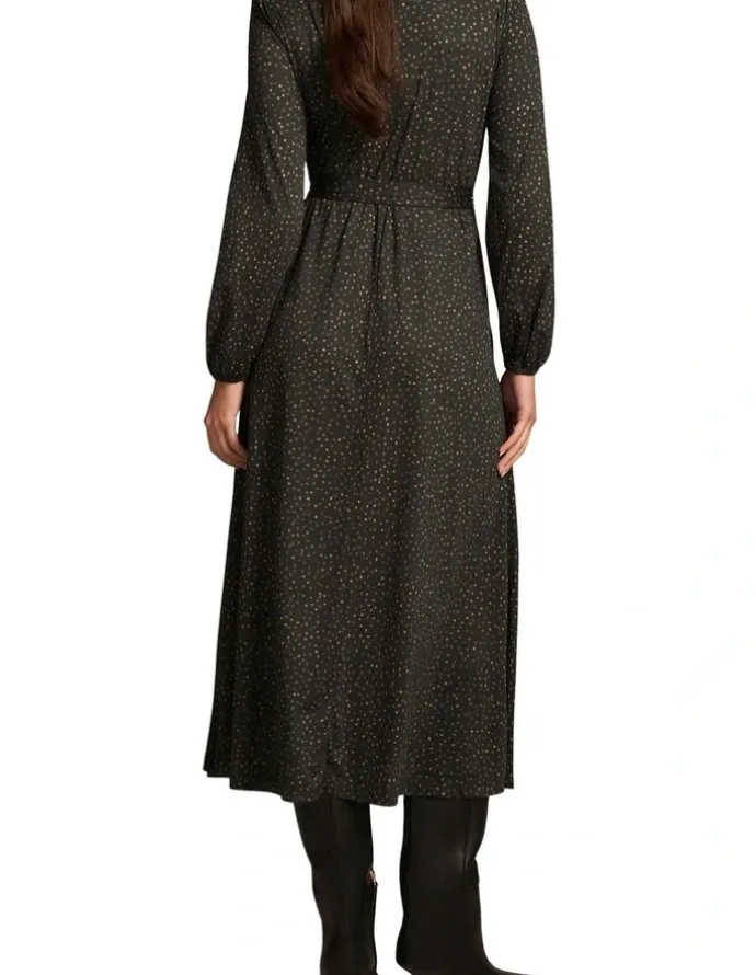 Blue Illusion Mercerised Cotton Dress - Dappled Print