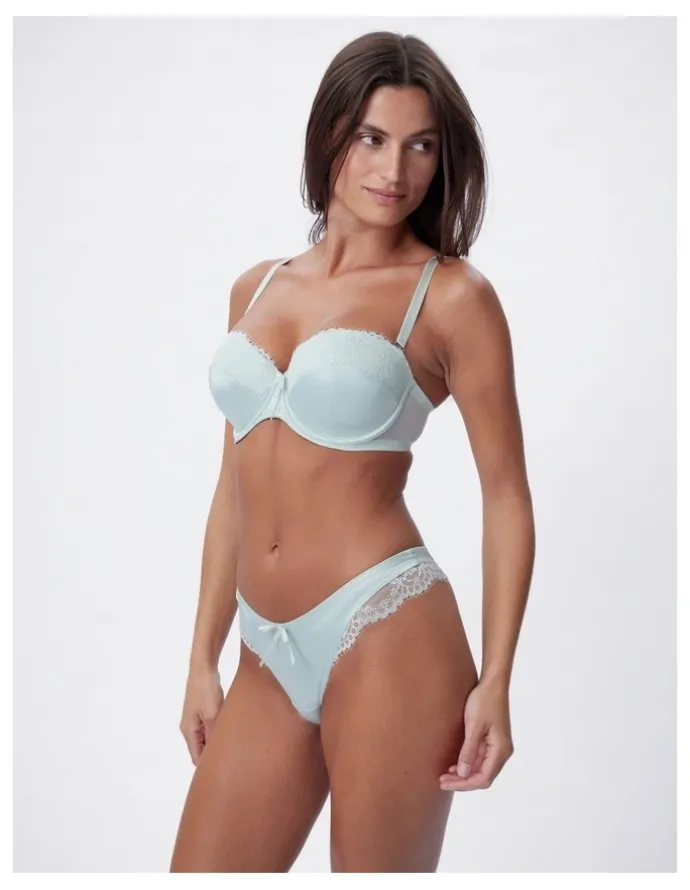 Bras N Things Bras N Things Simone Lightly Lined Balconette Bra in Light Green