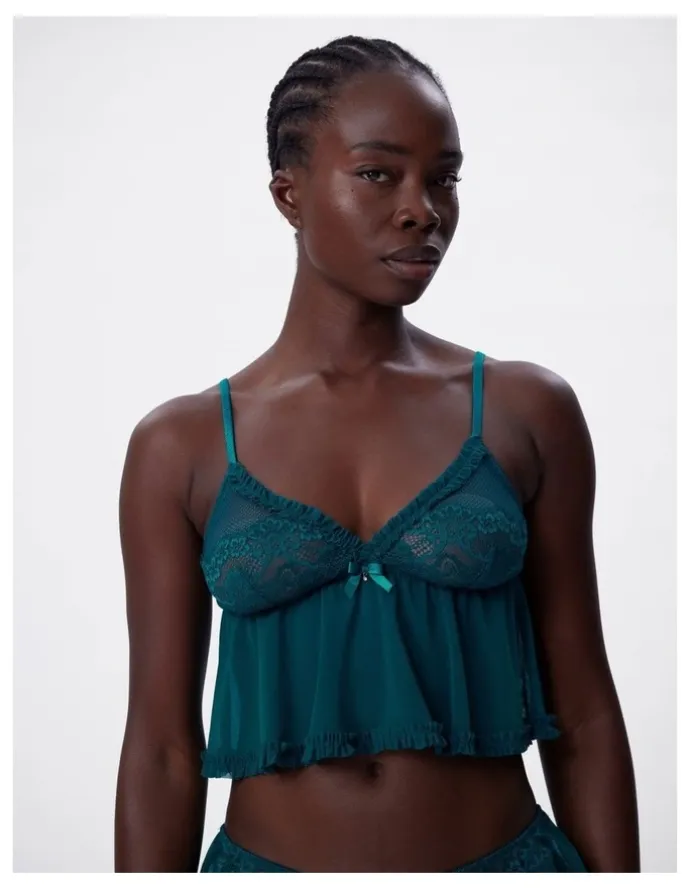 Bras N Things Bras n Things Too Cute cami in teal