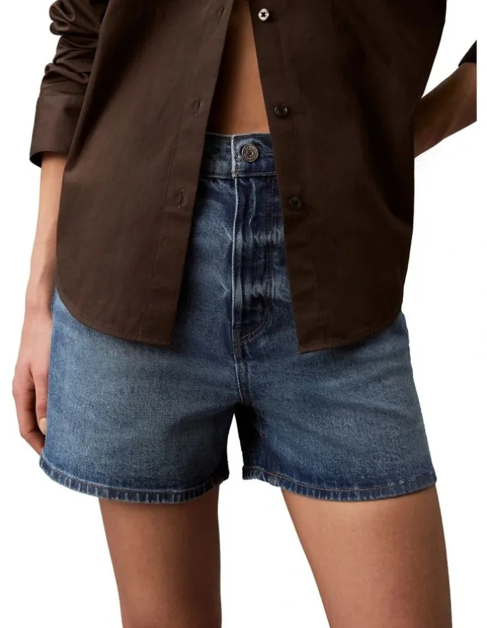 Calvin Klein Jeans Hi Rise Midi Denim Short