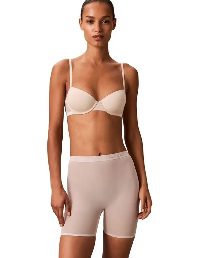 Calvin Klein Minimalist Mesh Low Back Short in Grey